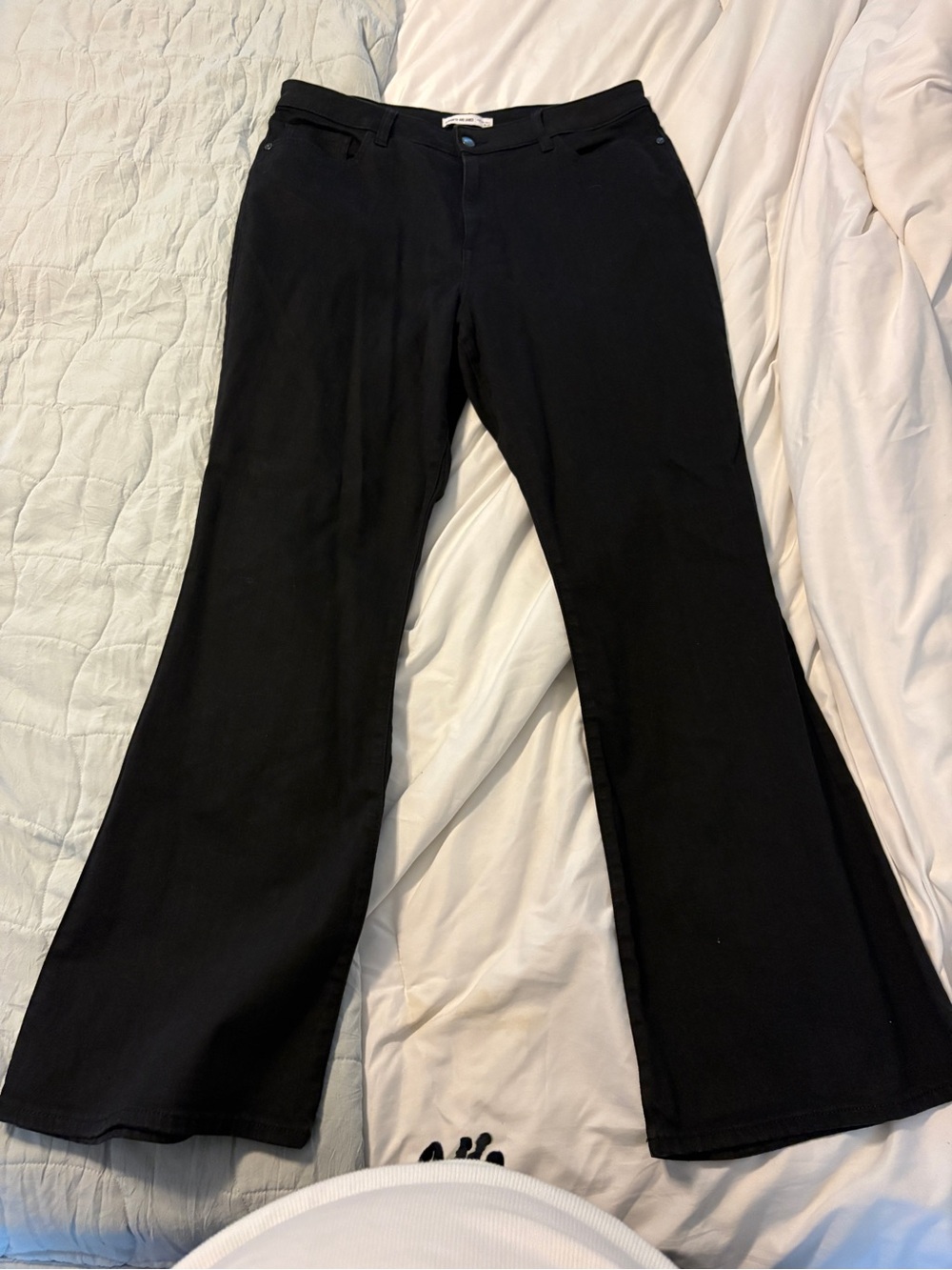 Elizabeth and James Black High-Rise Flare Pants